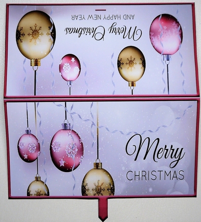 Pink Bauble Christmas Money/wallet/voucher Pocket by Selina Dittmann