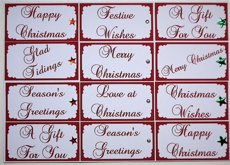Simple Christmas Gift Tags 1 by Selina Dittmann