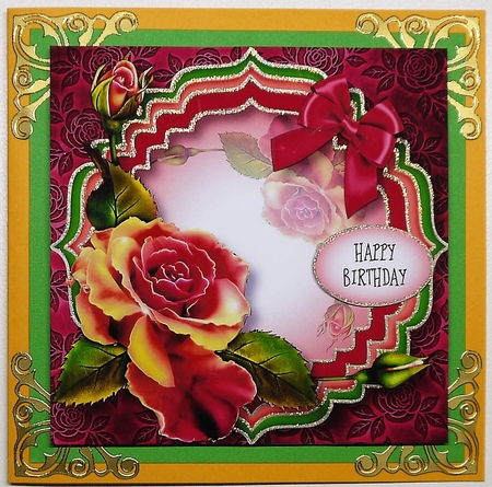 Trio Fancy Frame - Hot Pink 8x8 by Selina Dittmann