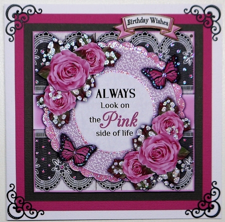Pink Birthday Card Kit by Selina Dittmann