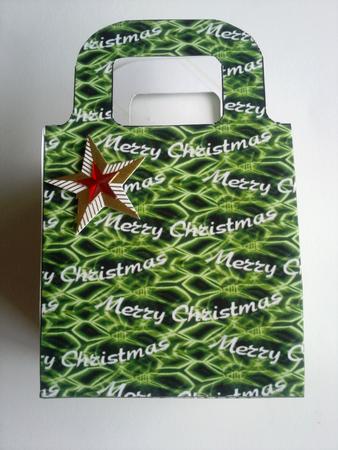 Merry Christmas Wording Gift Bag by Selina Dittmann