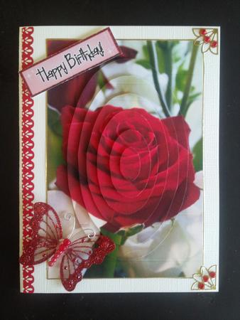 Red Roses & Lace, Oval Pyramids by Selina Dittmann