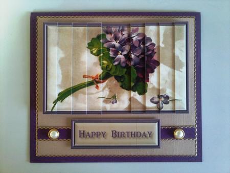 Purple Flower Side Stacker by Selina Dittmann