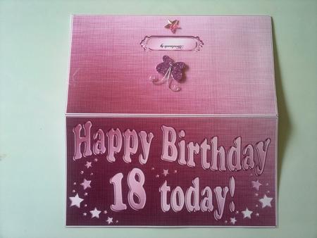 18th Birthday Metallic Age Money or Gift Wallet and Card by Selina Dittmann