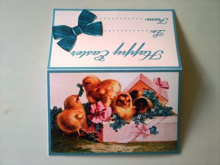 Vintage Easter Chicks - Gift/money Pouch by Selina Dittmann