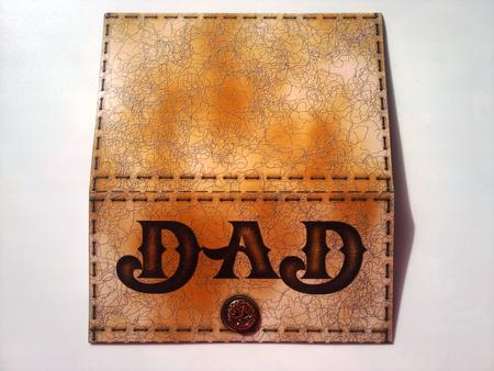 Fine Leather Dad Birthday Wallet by Selina Dittmann