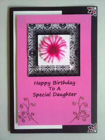 Pink Flower in Black Lace Frame - Daughter by Selina Dittmann