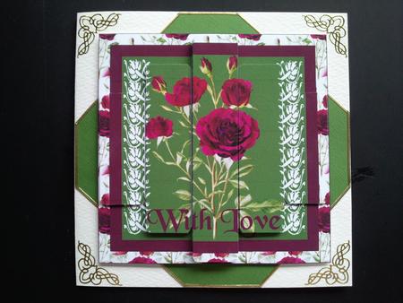 Wine Roses Panels by Selina Dittmann