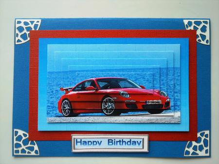 Race Car Red Porsche Pyramid by Selina Dittmann