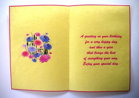 A Floral Birthday Insert by Selina Dittmann
