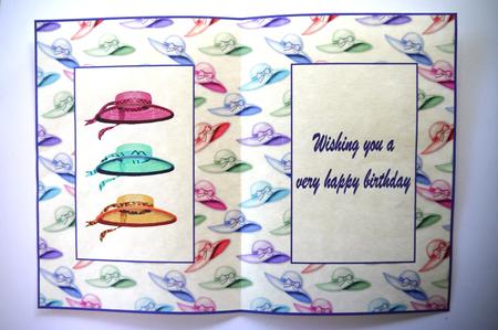 Hats for Ascot Cardmaking Insert by Selina Dittmann