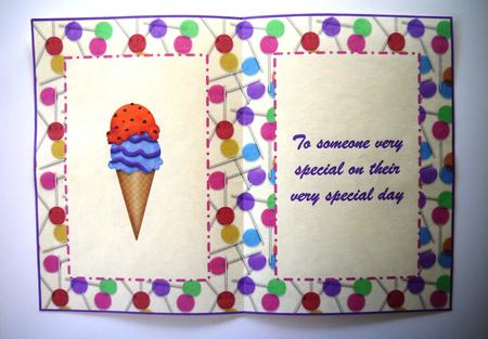 Ice Cream Cardmaking Insert by Selina Dittmann