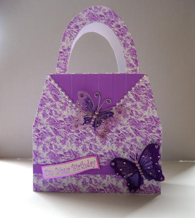 Butterfly Handbag Lilac by Selina Dittmann