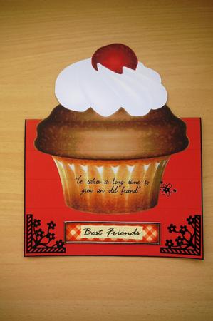 Yummy Chocolate Cupcake Over the Edge Card by Selina Dittmann