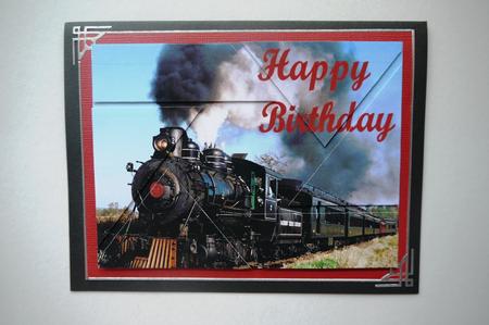 Happy Birthday Train Camera Eye by Selina Dittmann
