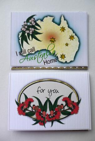 Australian Map and Gumnut Notelets by Selina Dittmann