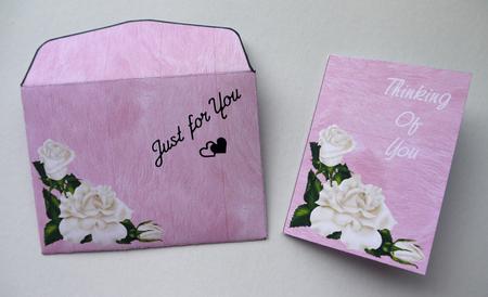 Thinking of You Mini Card & Envelope(2.5x3.5inch) by Selina Dittmann