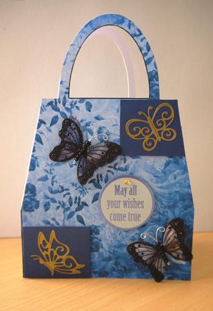 Bag of Butterflies Shaped Card by Selina Dittmann