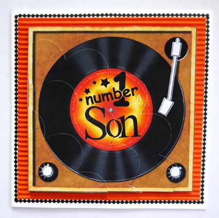Number 1 Son Record  - Shell Edged Corner Side Stacker by Selina Dittmann