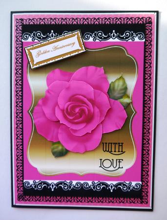 Deep Pink Rose on Bracket by Selina Dittmann