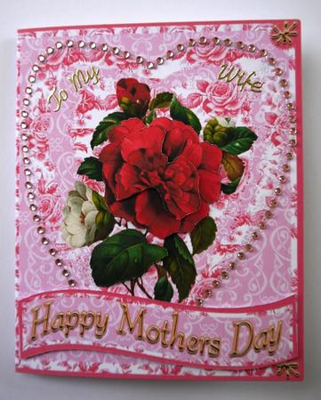 Happy Mothers Day Folded Card by Selina Dittmann