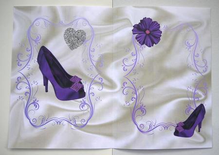 Purple Diamond Shoes, A5 Insert by Selina Dittmann