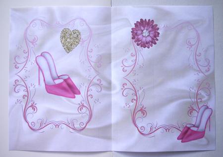 Pink Shoes with Flower, A5 Insert by Selina Dittmann