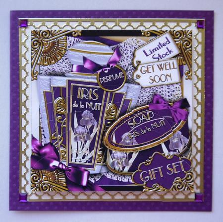 Night Iris Perfume Get Well Soon 5in Scallop Bottom Stacker by Selina Dittmann