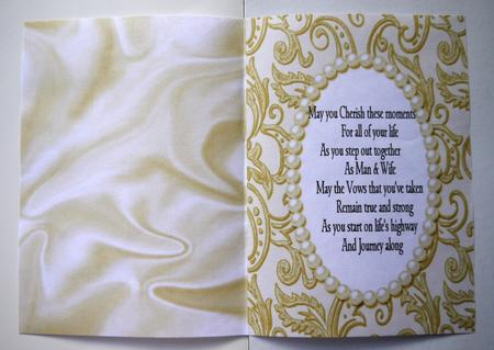 Wedding A5 Insert with Verse in Gold by Selina Dittmann
