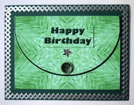 Mock Envelope - One for the Men - Green by Selina Dittmann