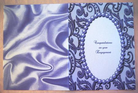 Elegant Corn Flower Blue A5 Insert with Pearls by Selina Dittmann