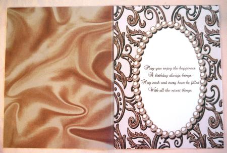 Elegant Pearl A5 Insert in Chocolate by Selina Dittmann