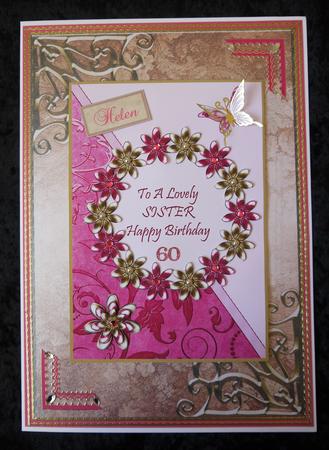 Pink & Gold Flowers - Sister Birthday by Selina Dittmann