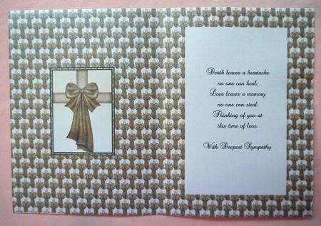 With Sympathy Green Insert by Selina Dittmann