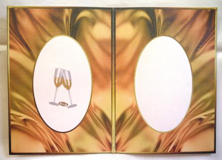 Golden Wedding Champagne Glasses Insert by Selina Dittmann