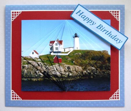 Nubble Light Decreasing Diamonds Pyramid Birthday Card by Selina Dittmann