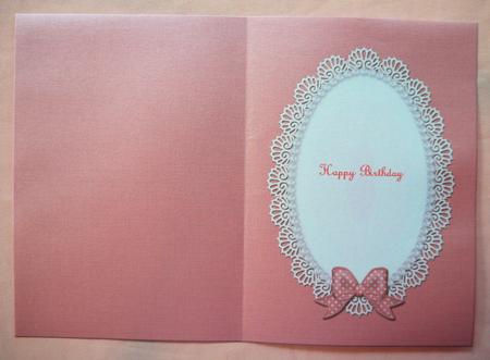 A5 Pearls and Lace Card Front or Insert by Selina Dittmann