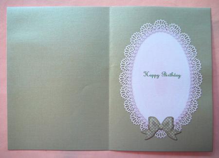 A5 Pearls and Lace Card Front or Insert by Selina Dittmann