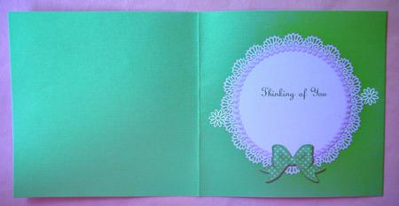 Square Pearls and Lace Card Front or Insert by Selina Dittmann