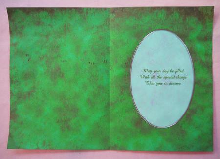 Men's Grunge Clouds A5 Card Front or Insert by Selina Dittmann
