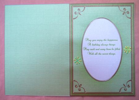 A5 'gold Metallic Frame' Card Front or Insert by Selina Dittmann