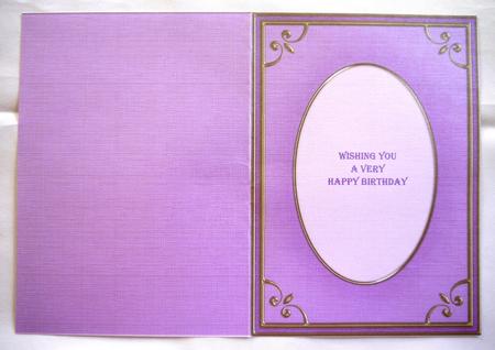 A5 'gold Metallic Frame' Card Front or Insert by Selina Dittmann