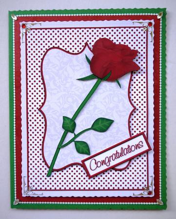 Simple Red Rose Quick Card by Selina Dittmann