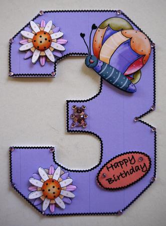 Girl 3 Shaped Card by Selina Dittmann