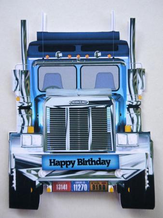 2 Truck Shaped Quick Cards by Selina Dittmann