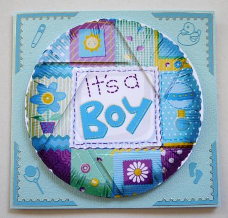 It's a Boy Circle Camera Eye Stacker by Selina Dittmann