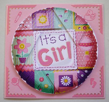 It's a Girl Circle Camera Eye Stacker by Selina Dittmann