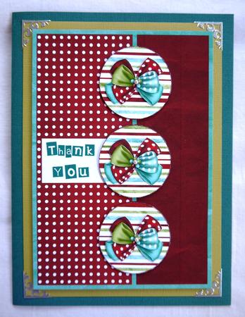 Red Polka - Thank You Card by Selina Dittmann