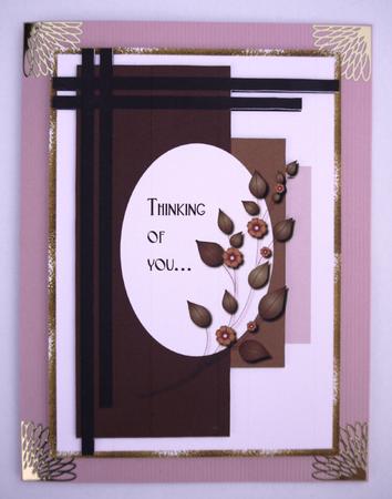 Sentiments in Shades of Brown Card Topper by Selina Dittmann