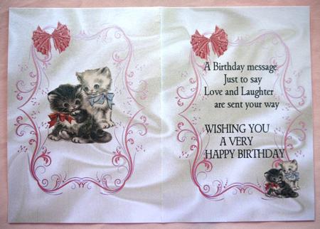Sweet Little Kittens with Red Bow Verse A5 by Selina Dittmann